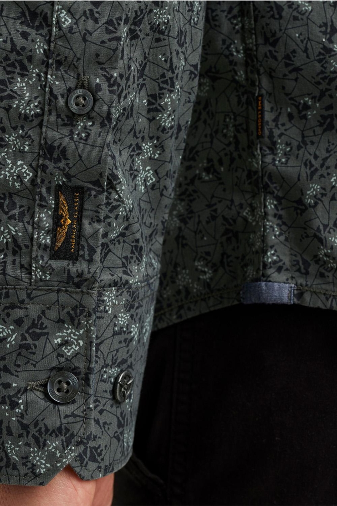 PME legend groene heren overhemd | Close up