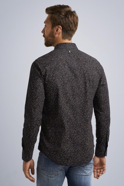 PME legend zwarte heren overhemd | Model achteraanzicht