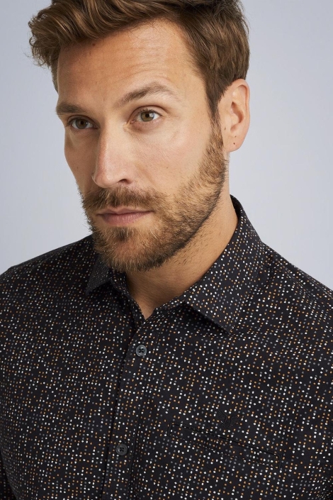 PME legend zwarte heren overhemd | Close up