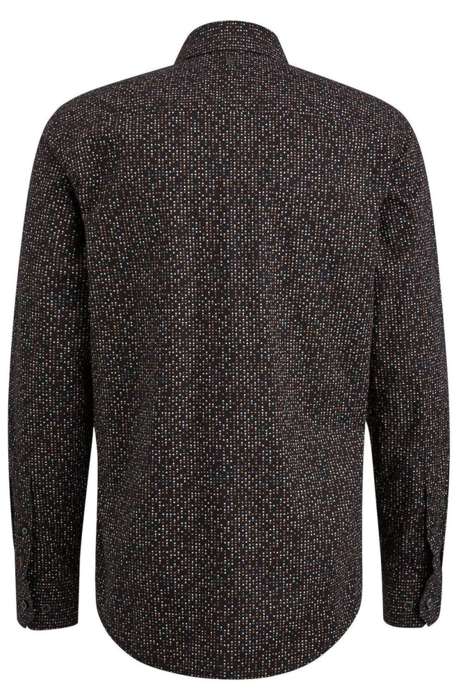 PME legend zwarte heren overhemd | Achteraanzicht