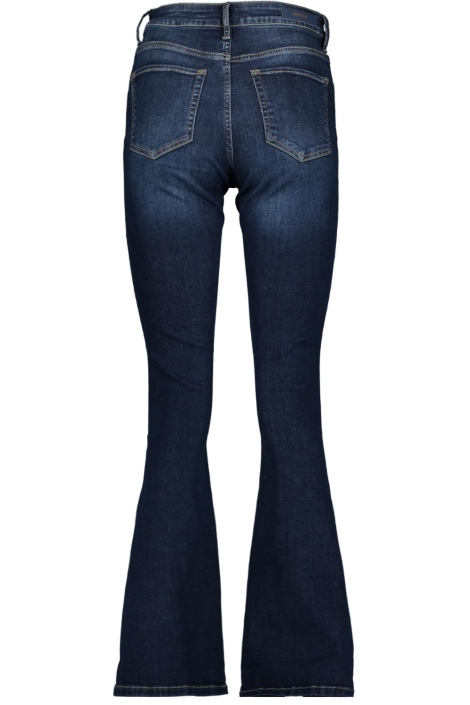 Raizzed blauwe dames jeans | Achteraanzicht
