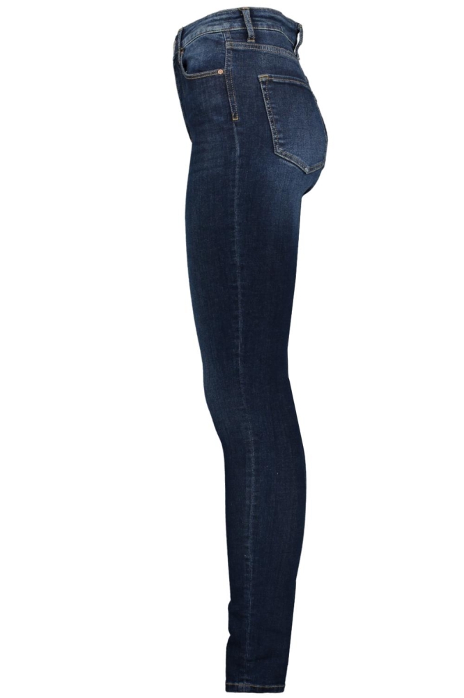 Raizzed blauwe dames jeans | Zijaanzicht
