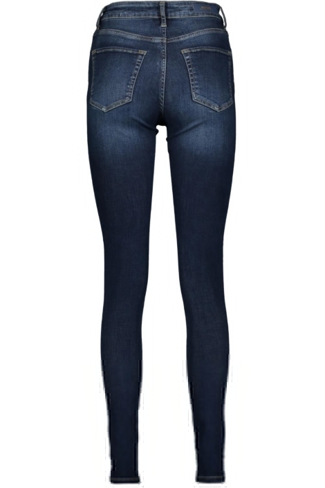 Raizzed blauwe dames jeans | Achteraanzicht