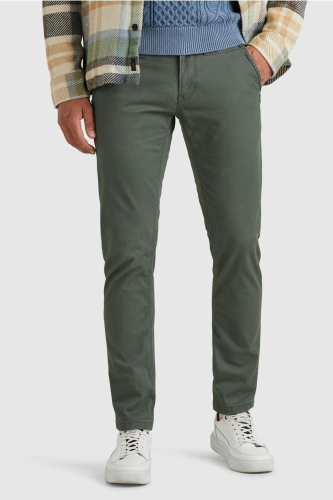 PME legend groene heren broek | Model vooraanzicht