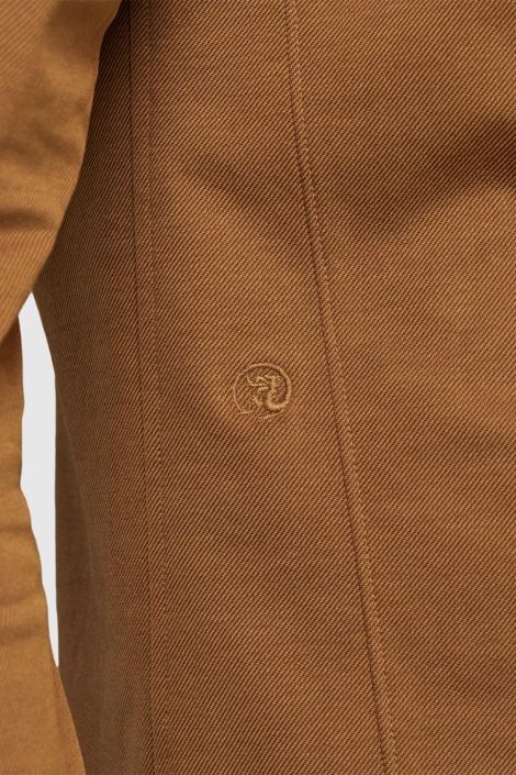 Cast Iron bruine heren overhemd | Close up