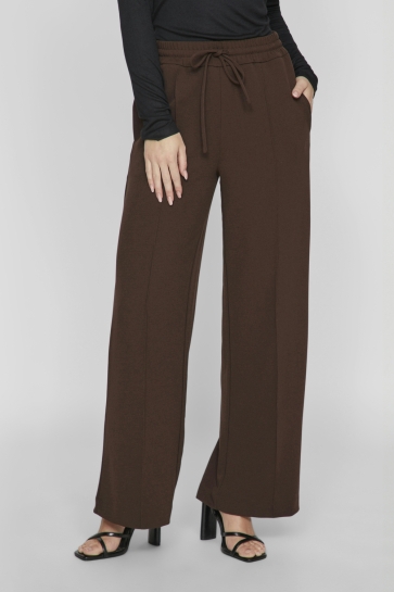 Vila Broek VICLUA HW WIDE PANTS-NOOS 14095436 COFFEE BEAN