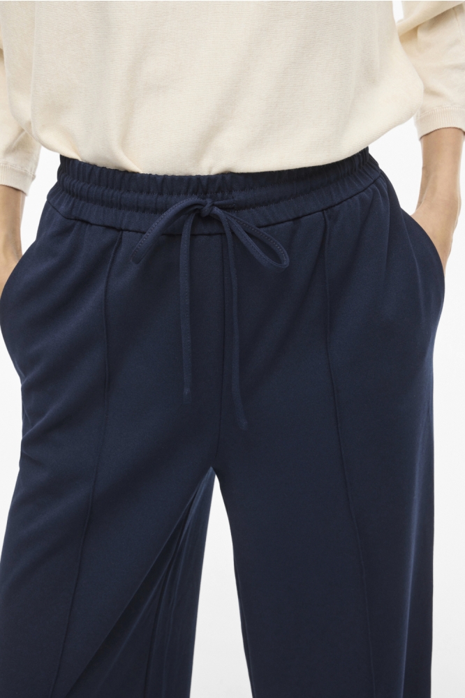 Vila blauwe dames broek | Close up