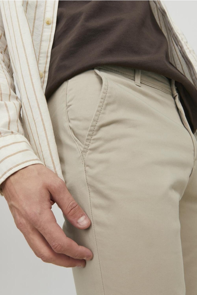 Jack & Jones beige heren broek | Close up