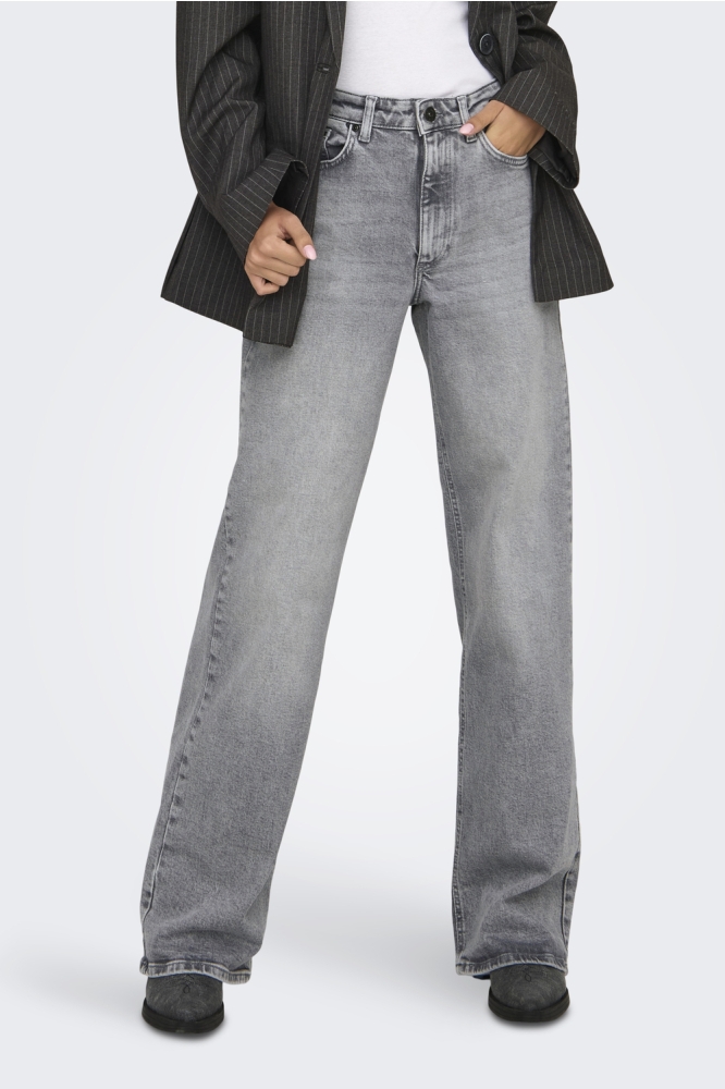 Only grijze dames jeans | Model vooraanzicht