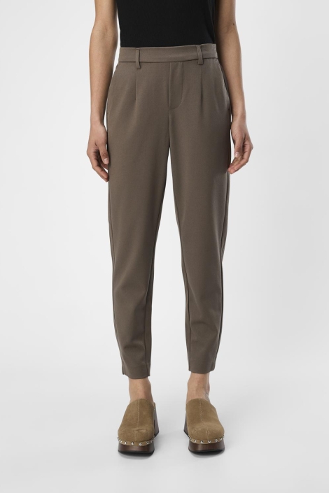 Object bruine dames broek | Model vooraanzicht