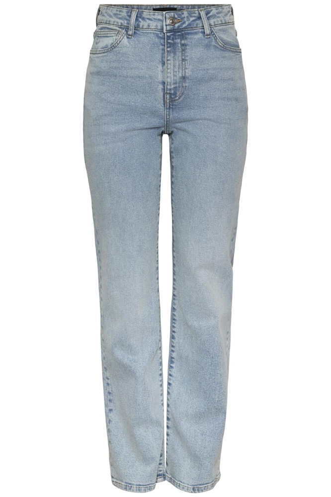 Pieces blauwe dames jeans | Vooraanzicht