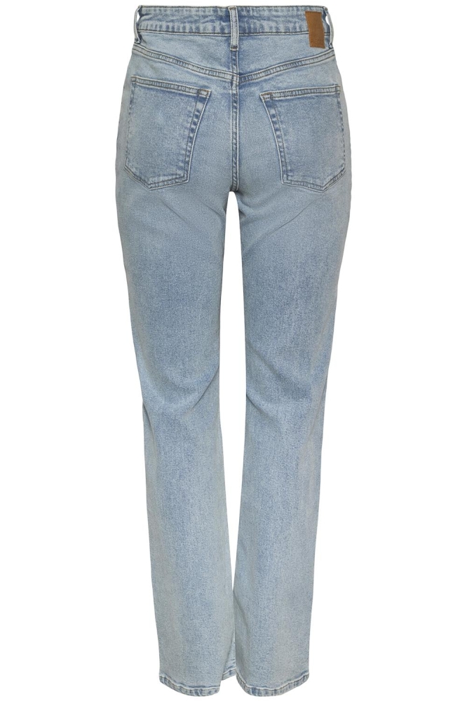 Pieces blauwe dames jeans | Achteraanzicht