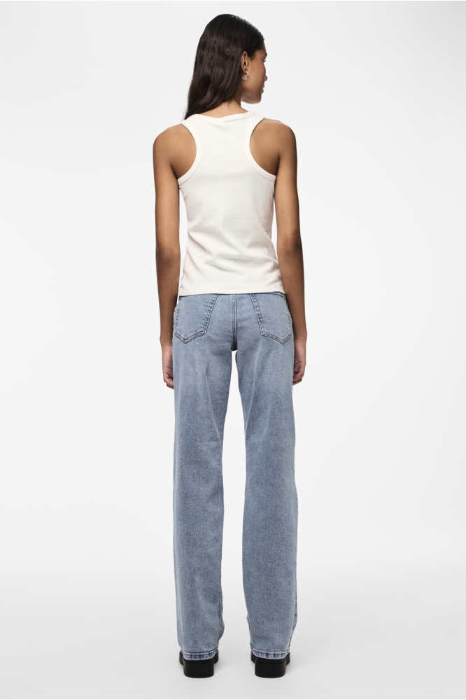 Pieces blauwe dames jeans | Model