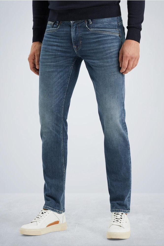 PME legend blauwe heren jeans | Model vooraanzicht