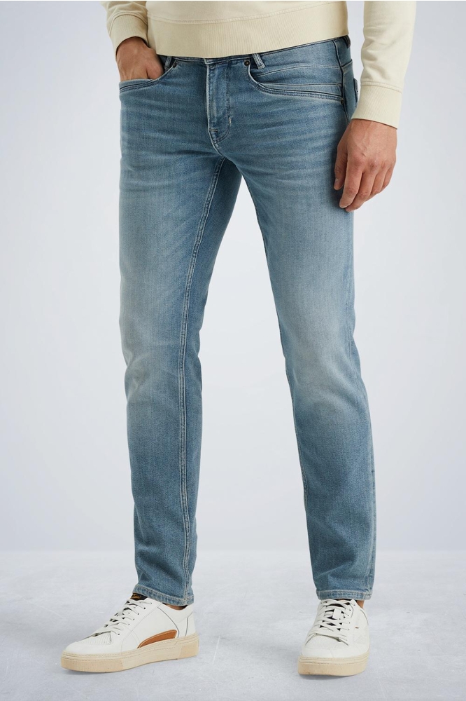 PME legend blauwe heren jeans | Model vooraanzicht