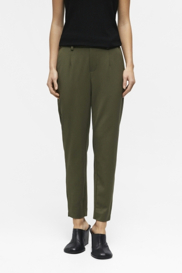 Object Broek OBJLISA SLIM PANT NOOS 23029728 IVY GREEN