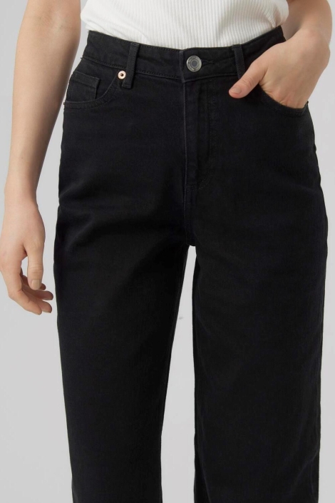 Vero Moda zwarte dames jeans | Close up