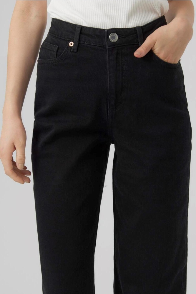 Vero Moda zwarte dames jeans | Close up