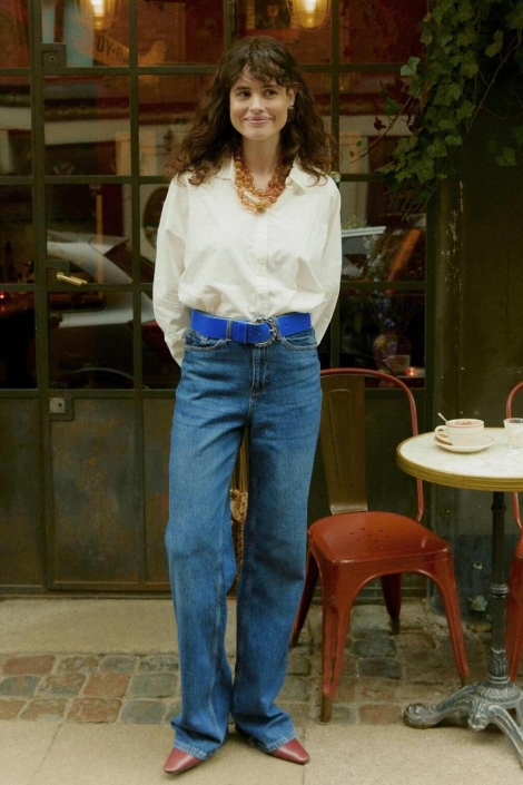 Vero Moda blauwe dames jeans | Sfeerbeeld, In situatie