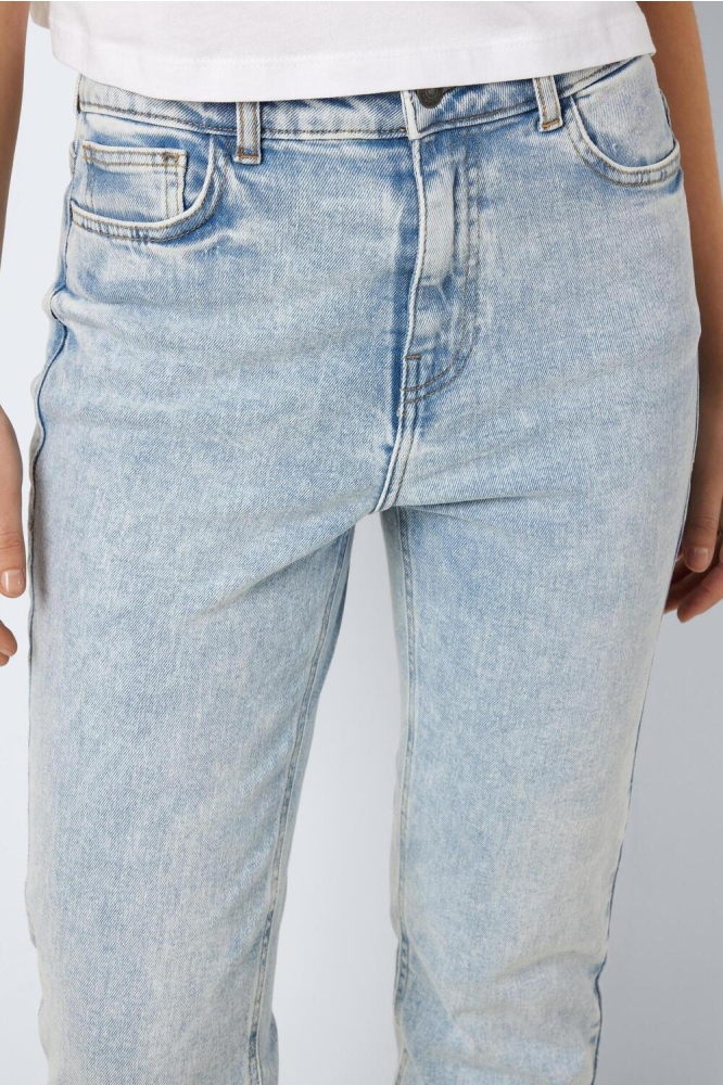 Noisy may blauwe dames jeans | Close up