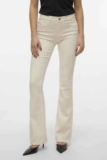 Vero Moda VMFLASH MR FLARED JEANS COLOR GA 10307572 Ecru