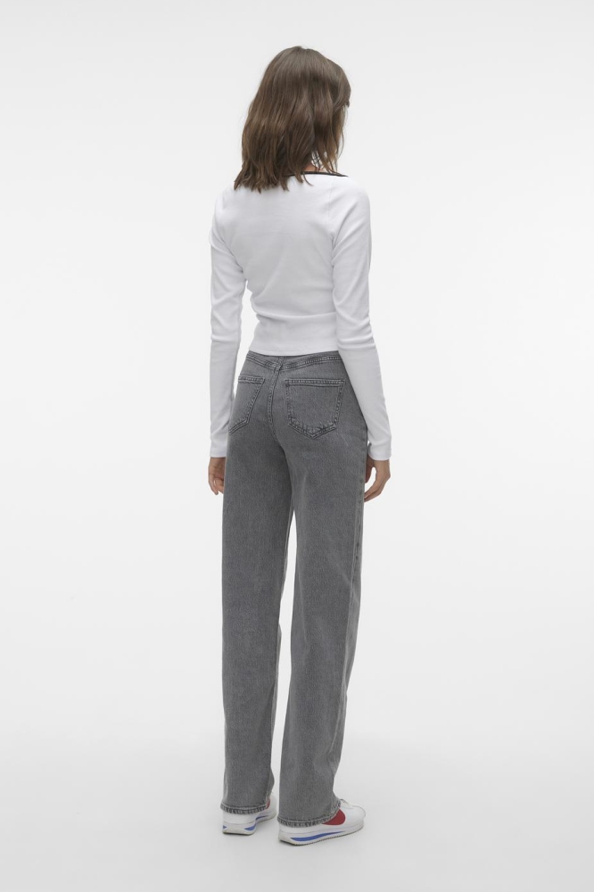 Vero Moda grijze dames jeans | Achteraanzicht