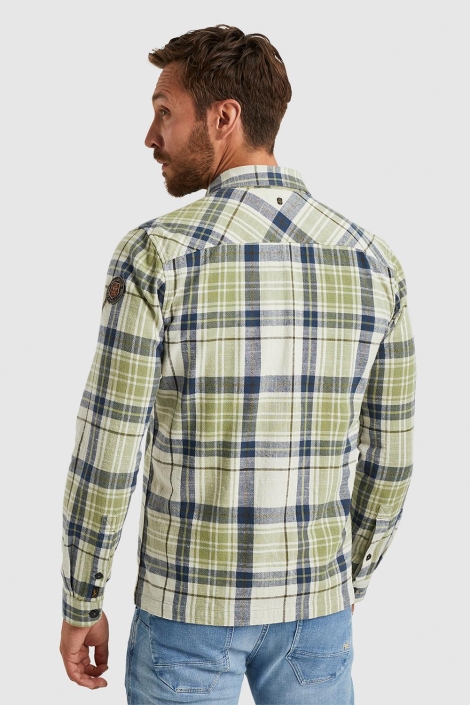 PME legend groene heren overhemd | Model achteraanzicht