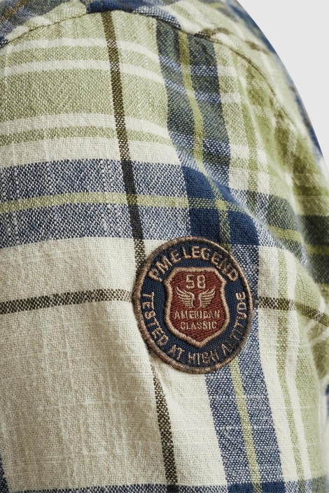 PME legend groene heren overhemd | Close up