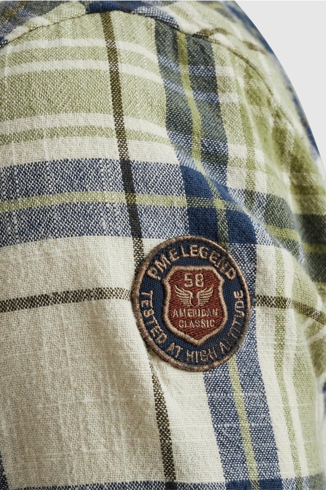 PME legend groene heren overhemd | Close up