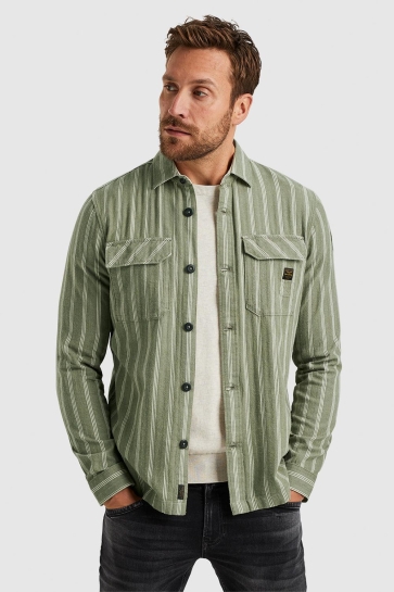 PME legend Overhemd SHIRT JACKET IN A LINEN BLEND PSI2402212 6149