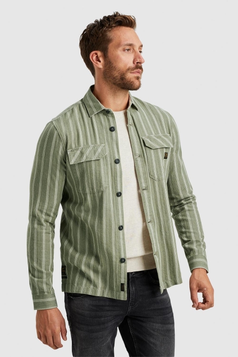 PME legend groene heren overhemd | Model vooraanzicht