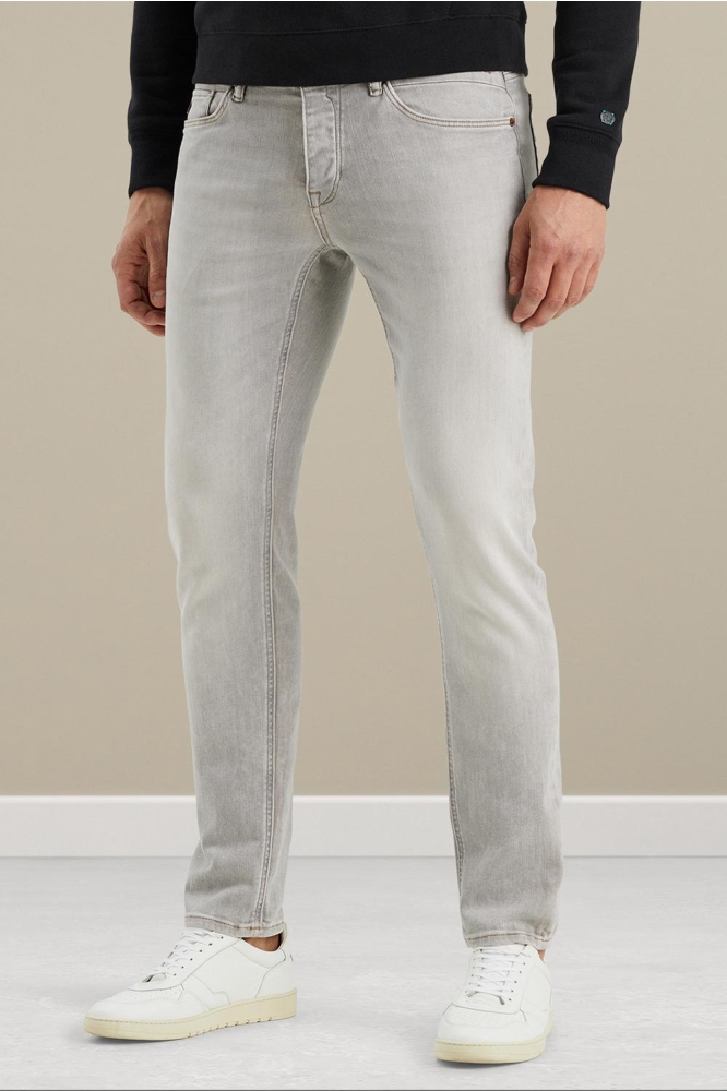 Cast Iron grijze heren jeans | Model vooraanzicht