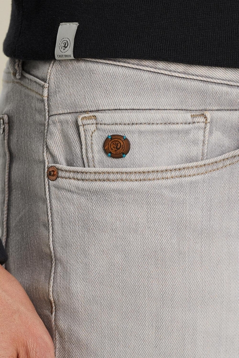 Cast Iron grijze heren jeans | Close up