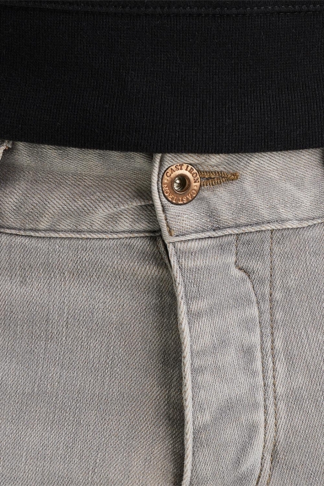 Cast Iron grijze heren jeans | Close up