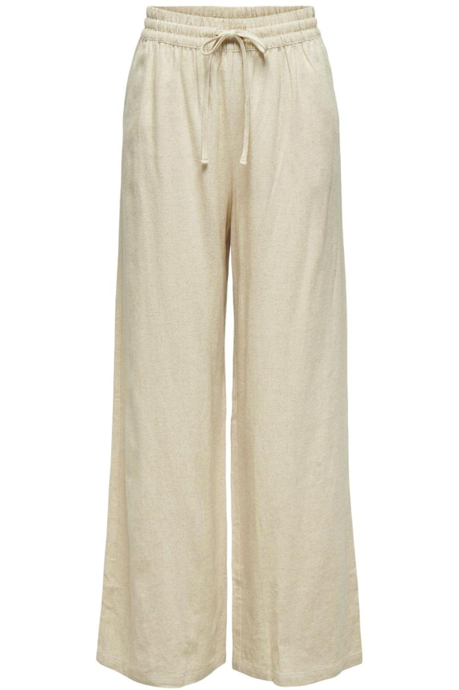 Jacqueline de Yong beige dames broek | Vooraanzicht