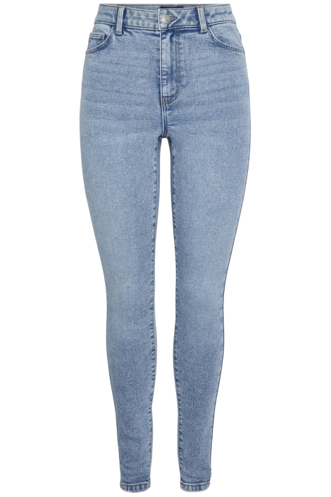 Pieces blauwe dames jeans | Vooraanzicht