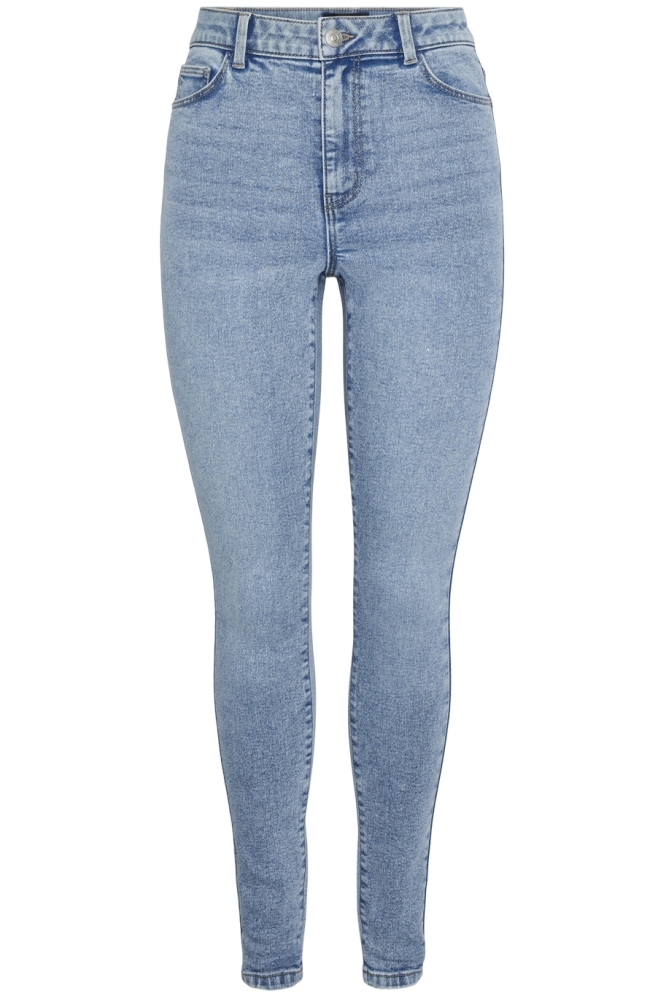 Pieces blauwe dames jeans | Vooraanzicht