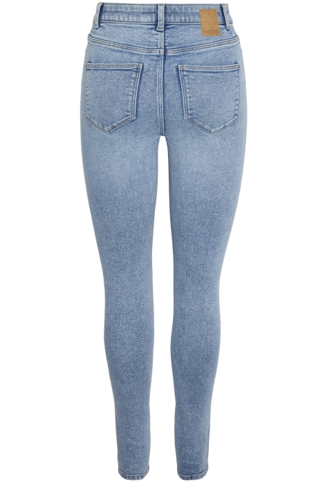 Pieces blauwe dames jeans | Achteraanzicht