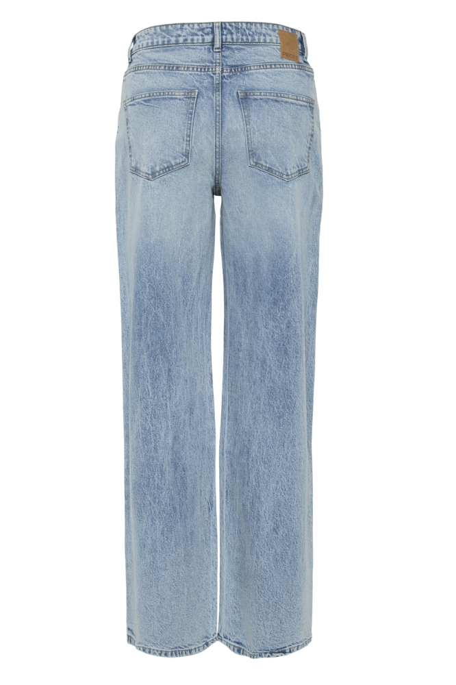 Pieces blauwe dames jeans | Achteraanzicht