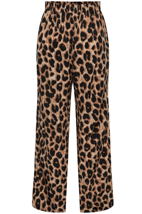 Pieces beige dames broek | Vooraanzicht