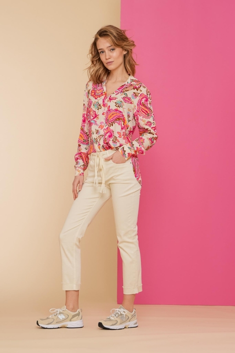 Geisha ecru dames jeans | Model