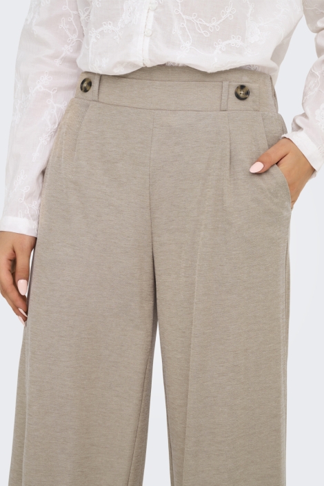 Jacqueline de Yong beige dames broek | Close up