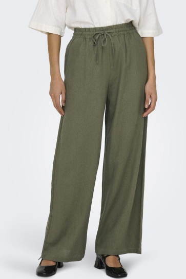 Jacqueline de Yong JDYSAY HW LINEN WIDE PANT WVN NOOS 15318361 Kalamata