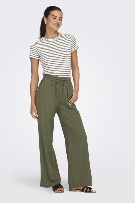 Jacqueline de Yong groene dames broek | 