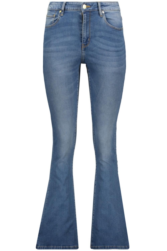 Raizzed blauwe dames jeans | Vooraanzicht