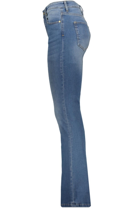 Raizzed blauwe dames jeans | Zijaanzicht