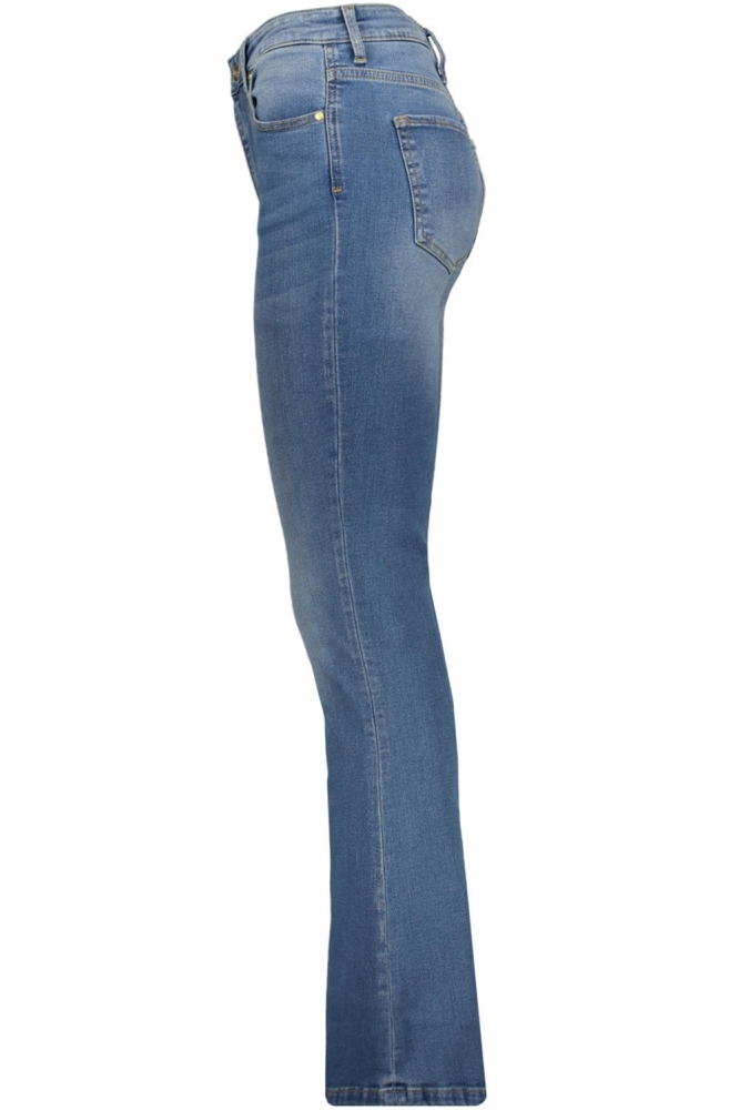 Raizzed blauwe dames jeans | Zijaanzicht