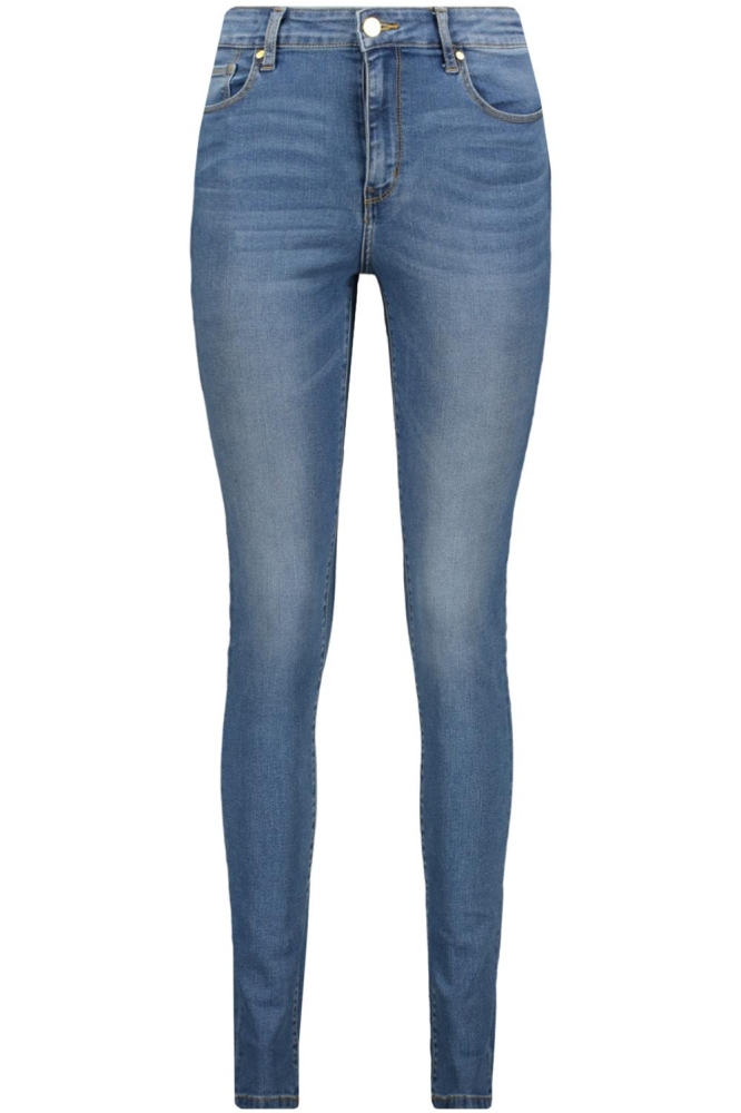Raizzed blauwe dames jeans | Vooraanzicht
