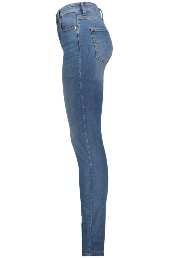 Raizzed blauwe dames jeans | Zijaanzicht