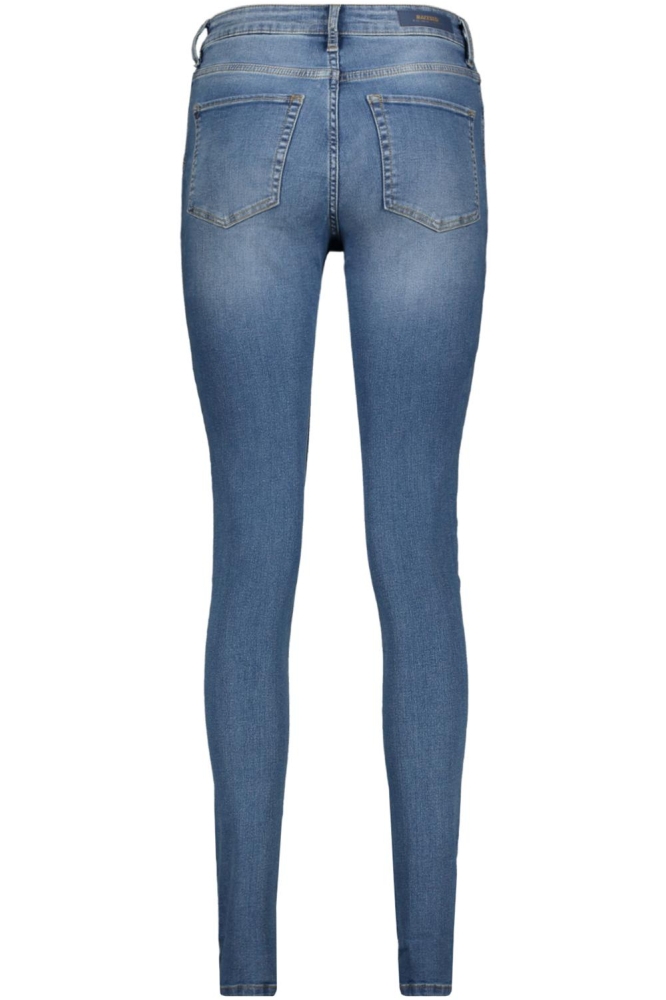 Raizzed blauwe dames jeans | Achteraanzicht